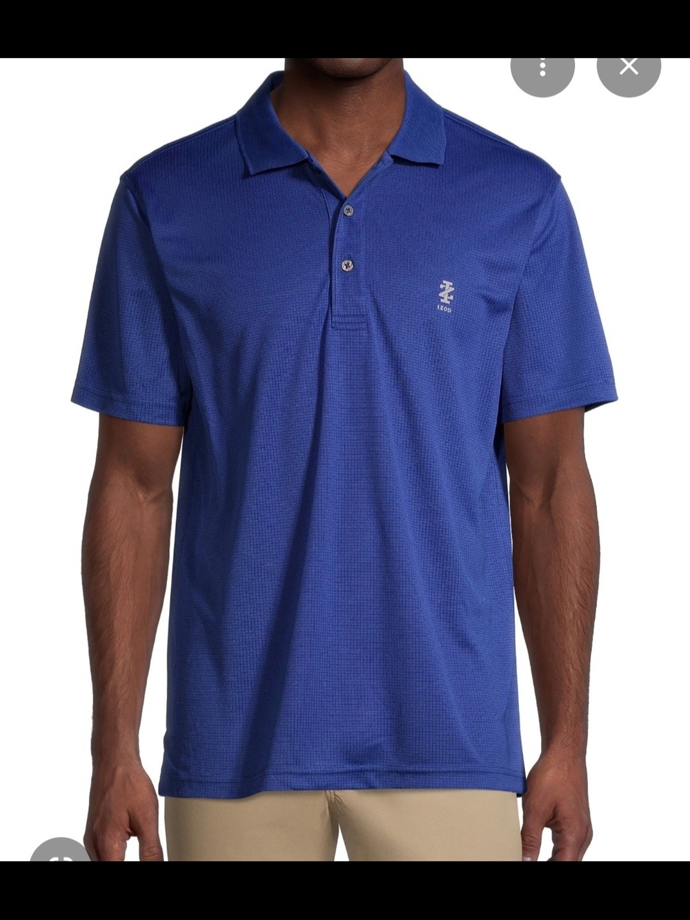 Izod Men’s Golf Polo Shirt in Light Blue